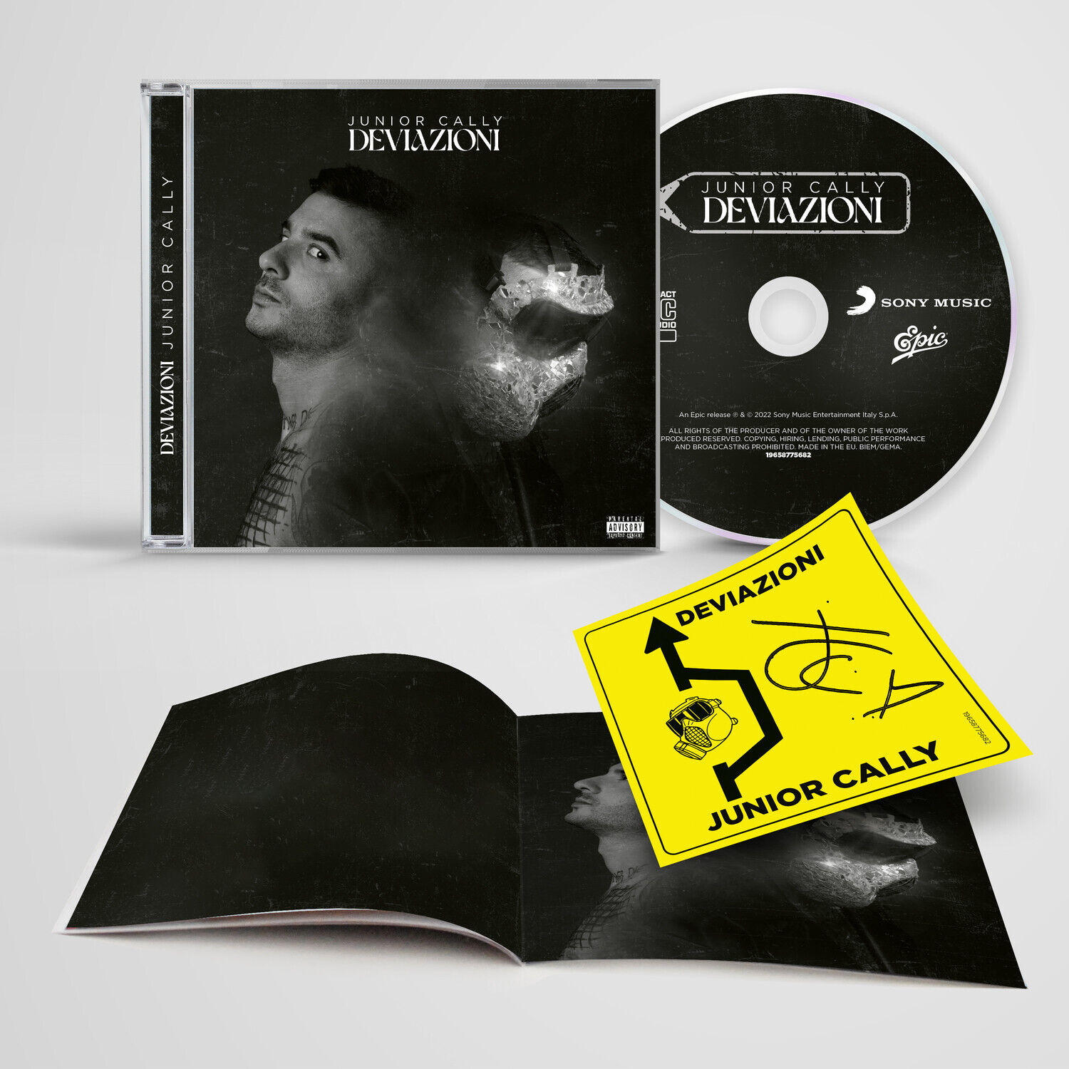 Junior Cally Deviazioni Cd Autografato Nuovo Sigillato