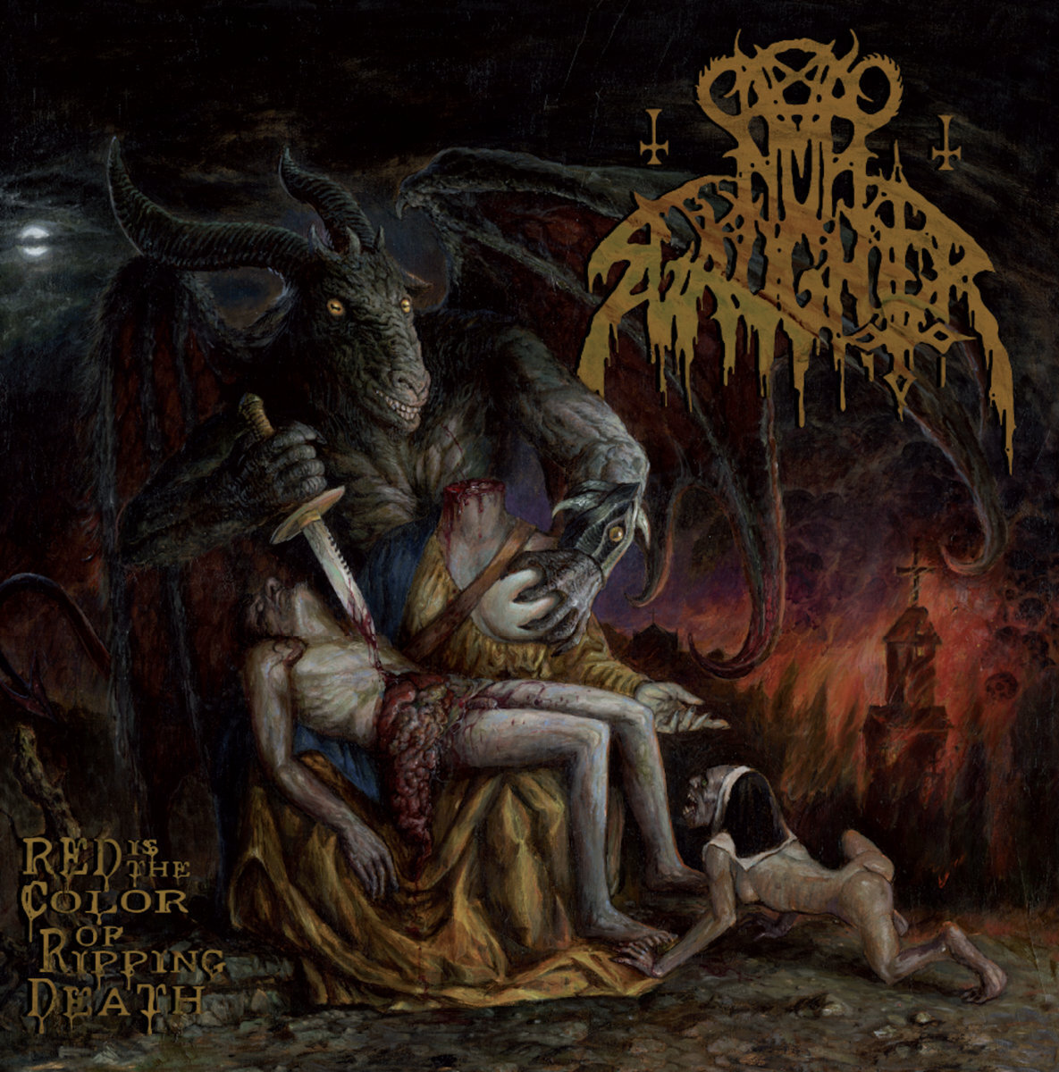 NunSlaughter Red Is the Color of Ripping Death (Vinyl LP)
