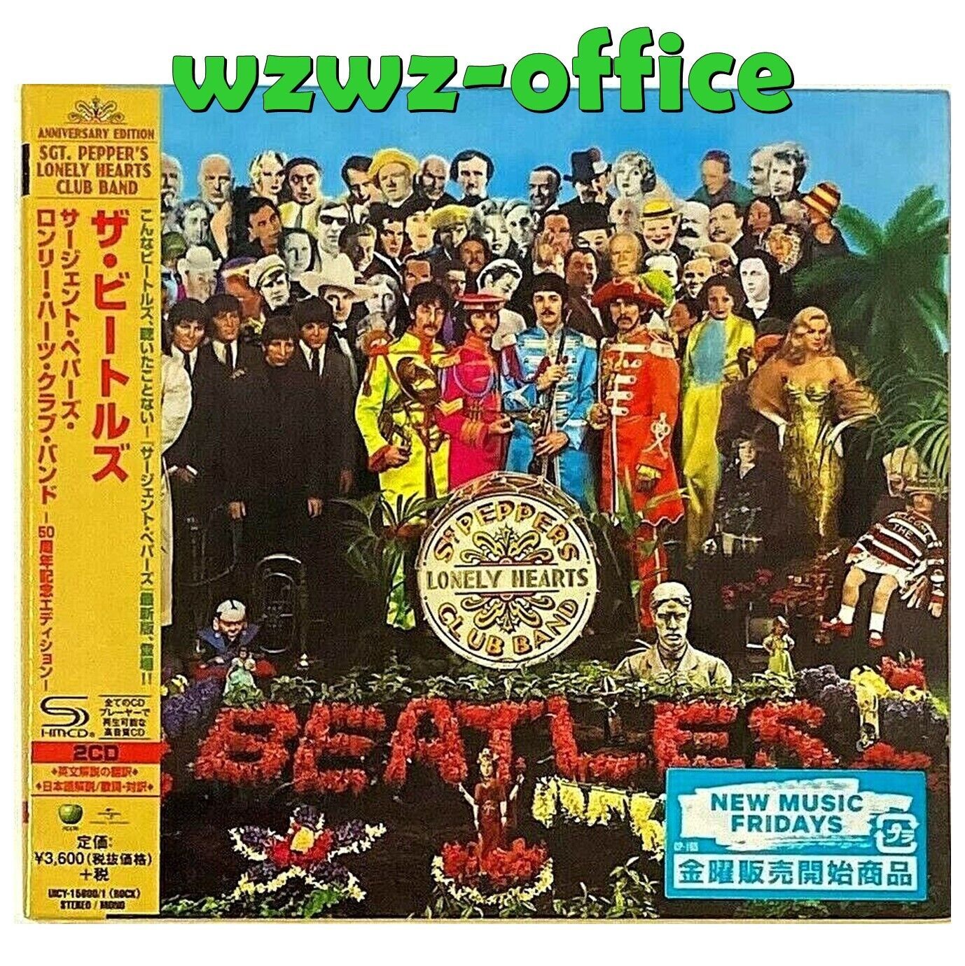 The Beatles SIGILLATO NUOVO 2SHMCD Sgt. Cofanetto per cinturino OBI Club...