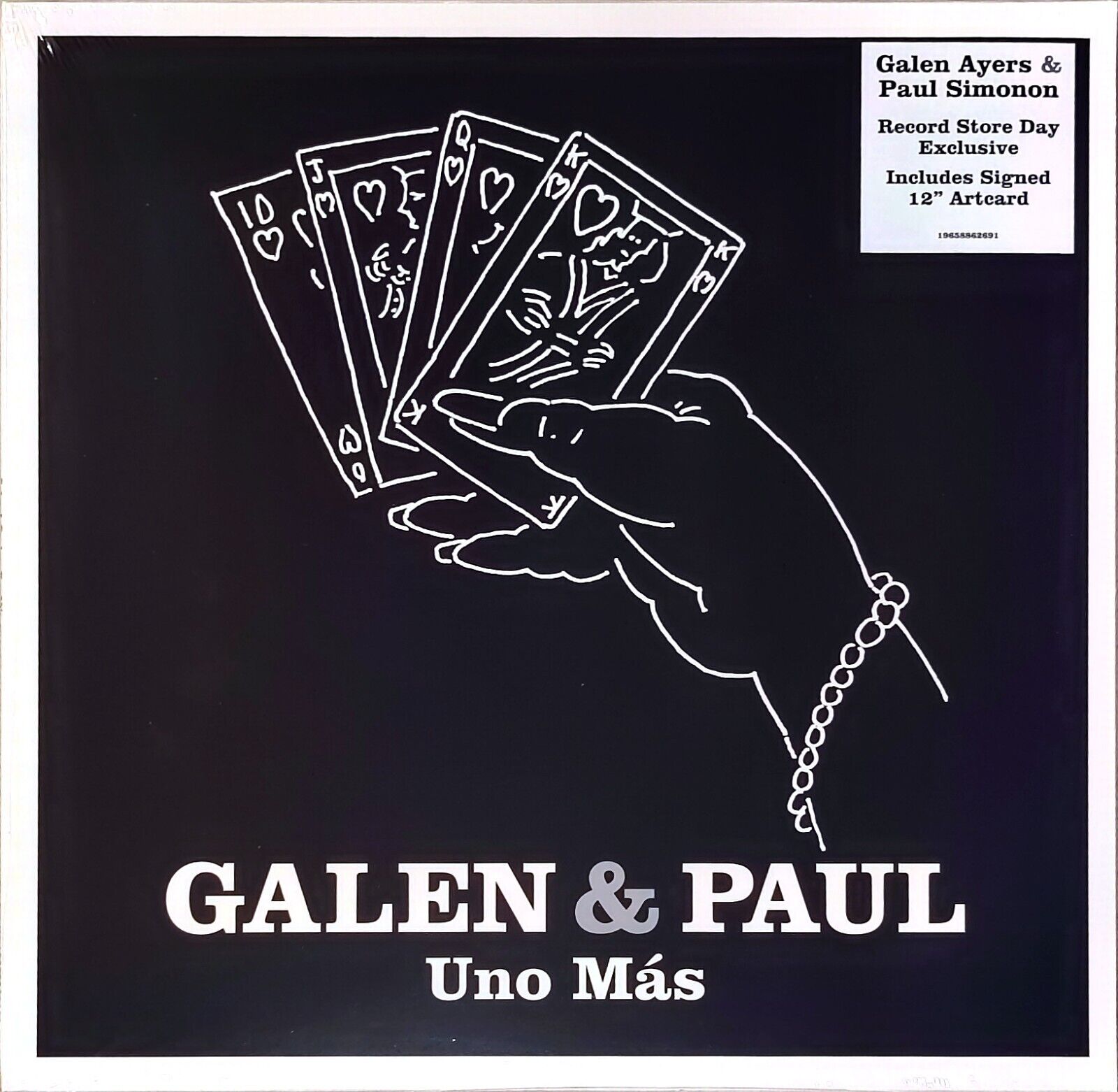 GALEN & PAUL - UNO MAS – SIGNED ARTCARD – RSD 2024 - 12”