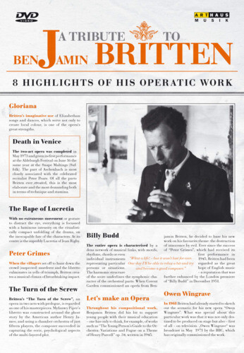 Music Dvd Benjamin Britten - A Tribute To Benjamin Britten - 8 Highlights Of His