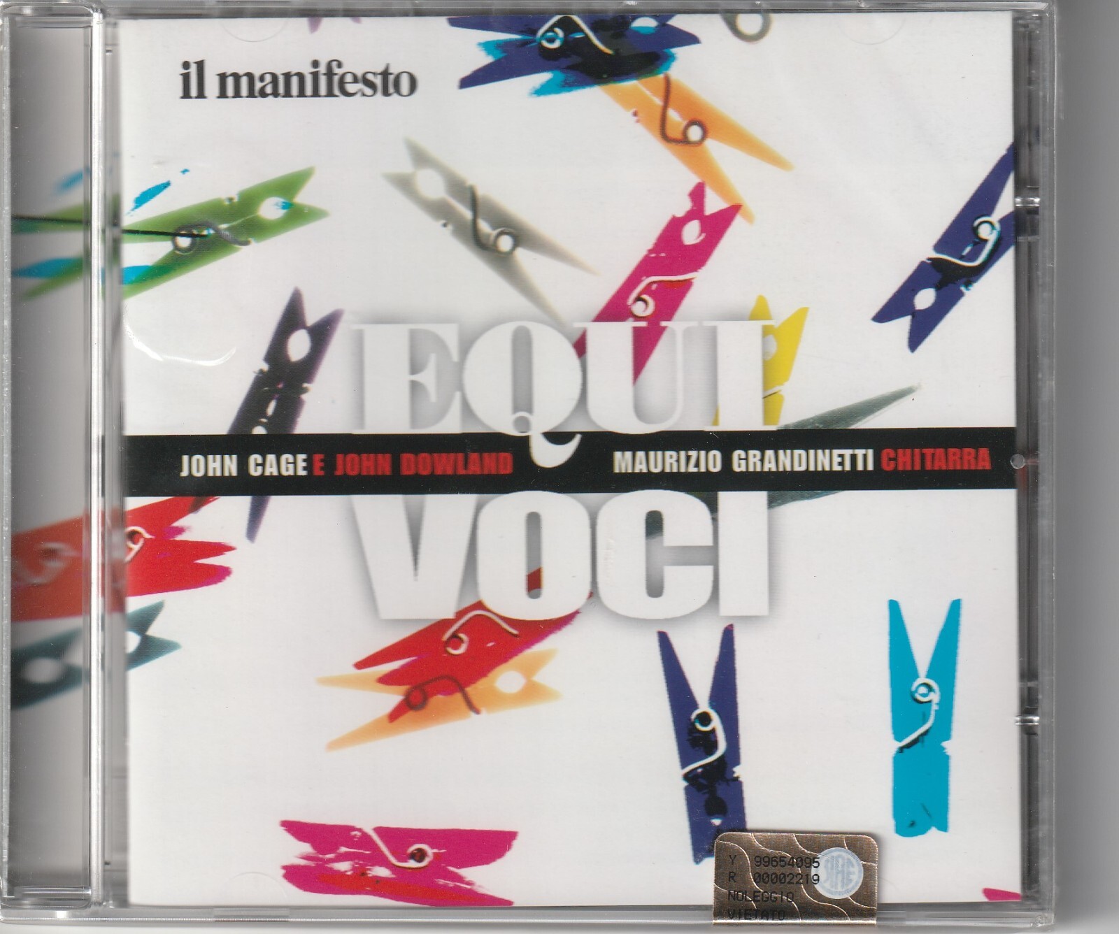 Maurizio Grandinetti  * Equivoci *  (John Cage e John Dowland)  CD NUOVO SIGILLA