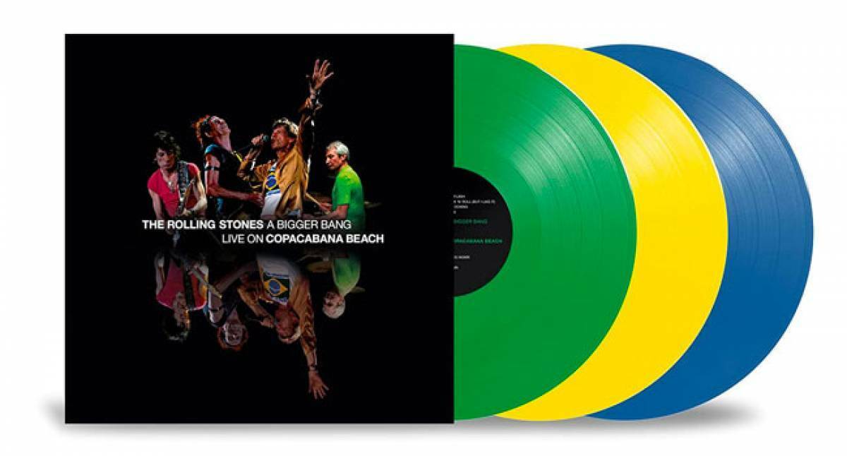 The Rolling Stones A Bigger Bang Live On Copacabana Beach 3 Vinili Lp Colorati