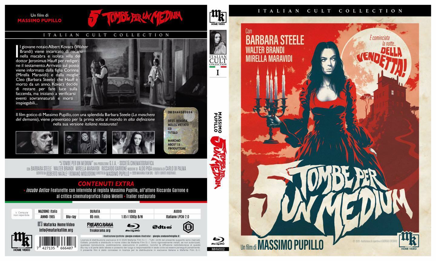 5 tombe per un medium di Massimo Pupillo Blu Ray (Nuovo - Italiano) Mafarka