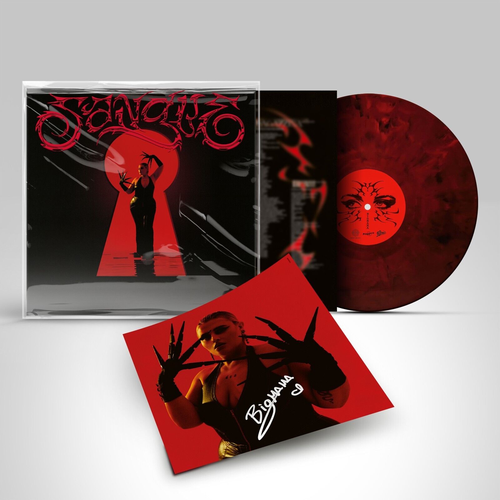 BIGMAMA - SANGUE - LP VINILE MARBLED AUTOGRAFATO NUOVO SIGILLATO