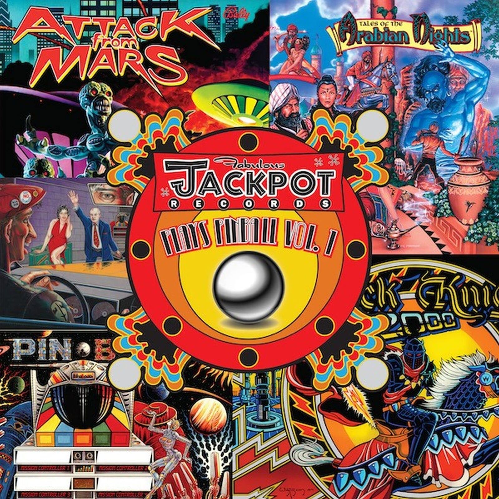 Various Artists Jackpot Plays Pinball Vol.1 (Vinyl LP)