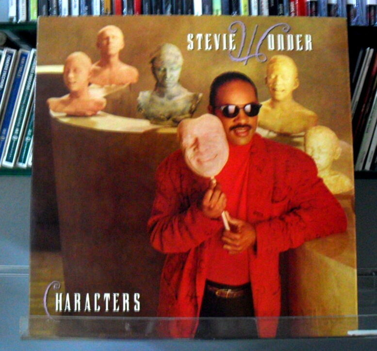 Stevie Wonder, Characters (Michael Jackson) - LP Vinyl 33 Promo white  gatefold
