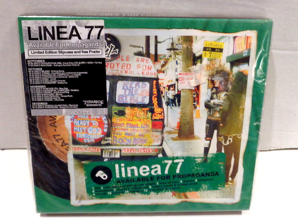 LINEA 77 - AVAILABLE FOR PROPAGANDA - LIM. ED. SLIPCASE + FREE POSTER - CD NUOVO
