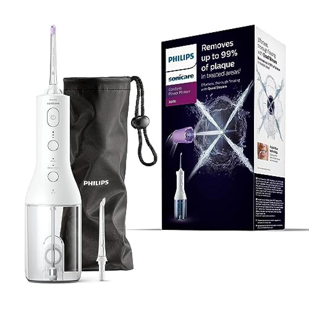 Philips Sonicare Irrigatore Orale Power Flosser 3000 Cordless - Per Denti e Geng