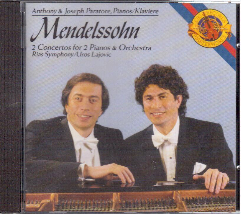 Mendelssohn: Concerto Per 2 pianoforti / Anthony & Josef Paratore, Lajovic - CD
