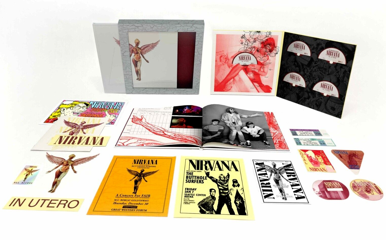NIRVANA - In utero (30th ann. ed.) (2023) 5 CD + BOOK + memorabilia