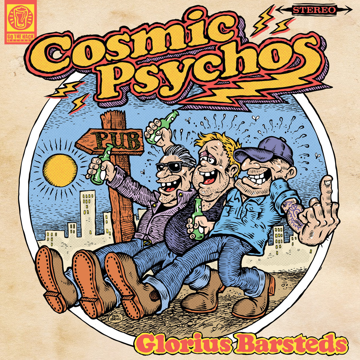 Vinile Cosmic Psychos - Glorius Barsteds (Sand Vinyl)