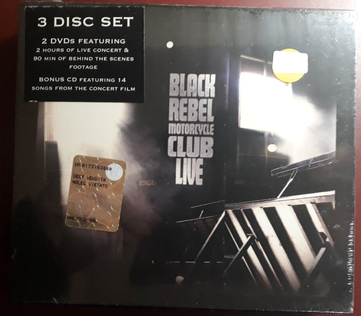 BLACK REBEL MOTORCYLE CLUB- LIVE * CD+2 DVD BRAND NEW SEALED NUOVO SIGILLATO