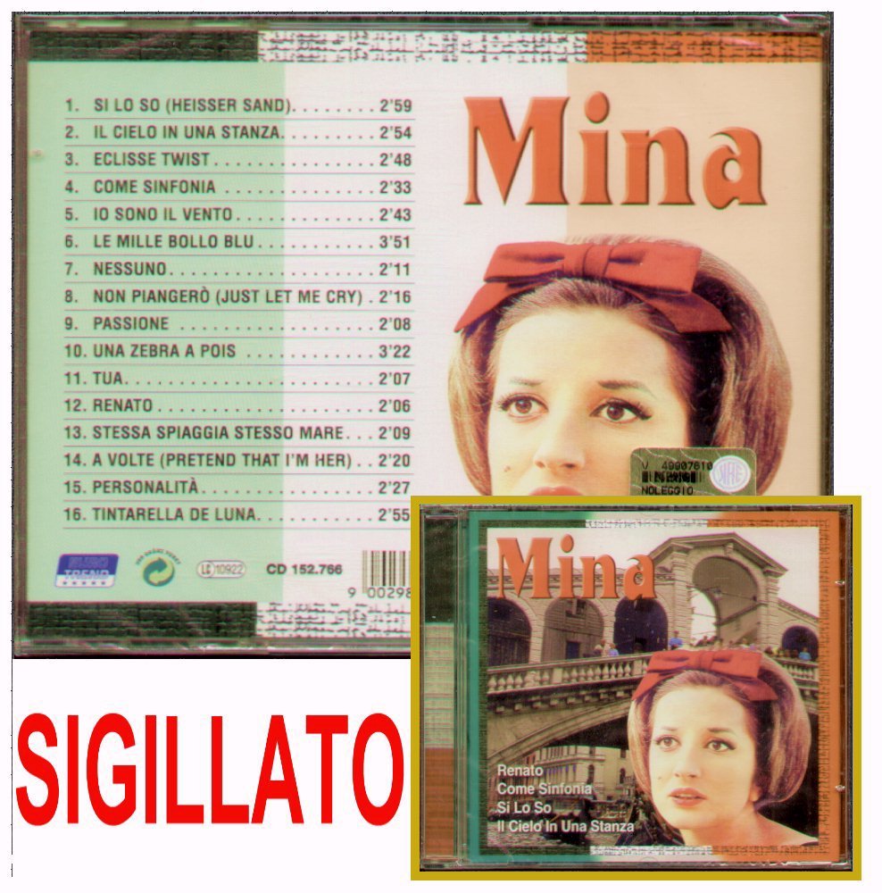 MINA " OMONIMO " CD SIGILLATO AZZURRA PRIMA EDIZIONE