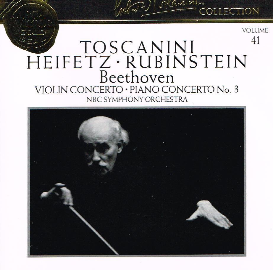 Toscanini Collection Vol. 41 - Beethoven: Concerti, Rubinstein, Heifetz - CD