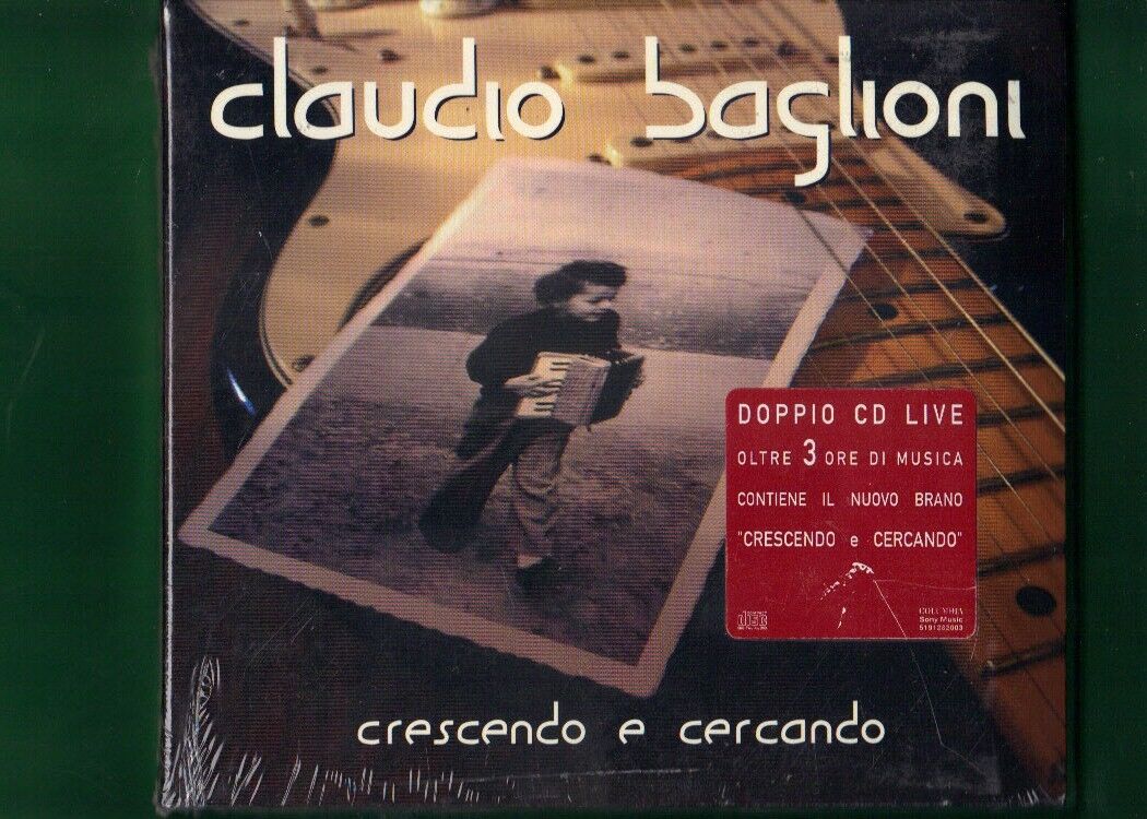 CLAUDIO BAGLIONI CRESCENDO E CERCANDO CD NUOVO SIGILLATO