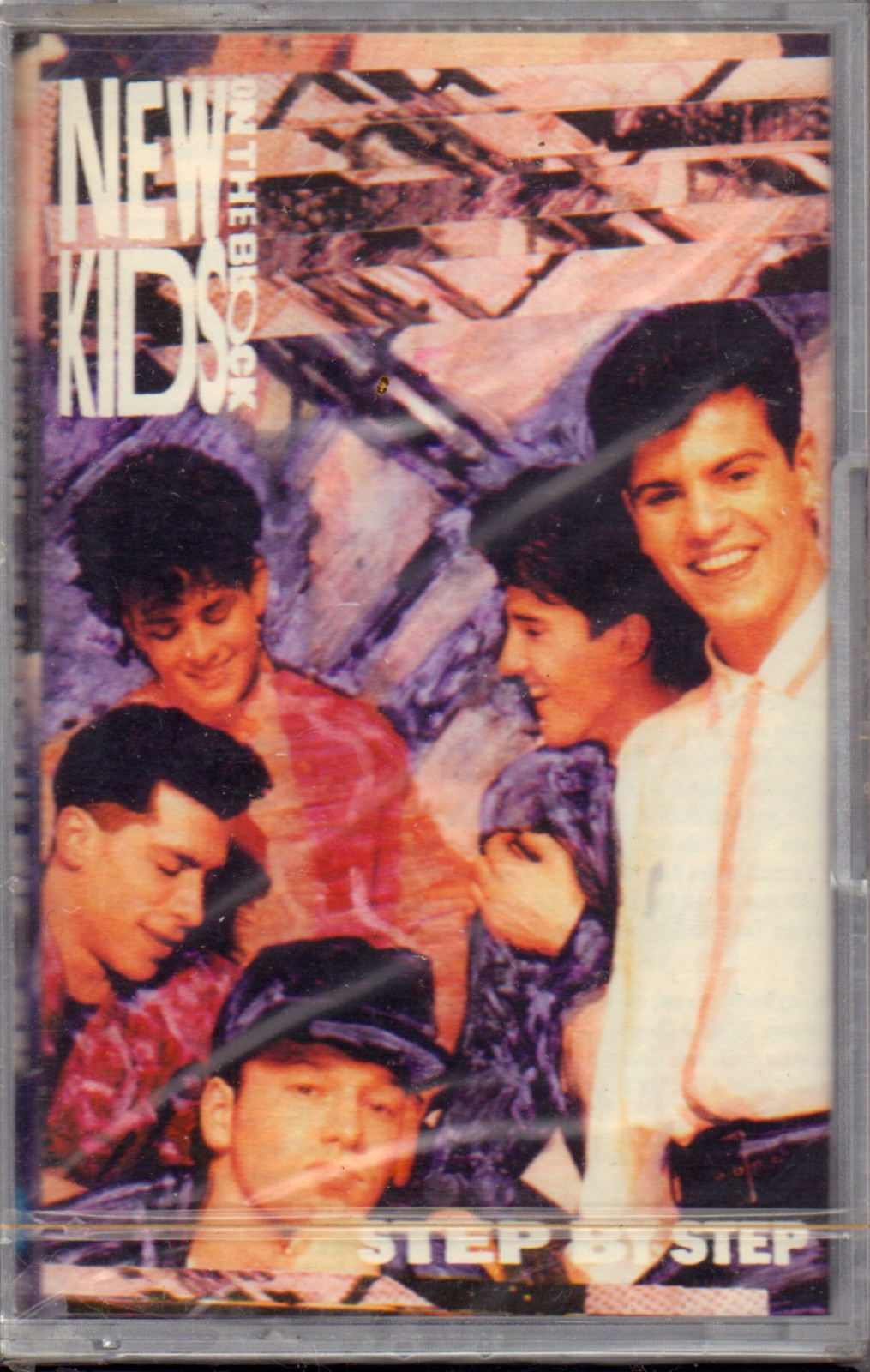 THE NEW KIDS ON THE BLOCK " STEP BY STEP " MUSICASSETTA SIGILLATA