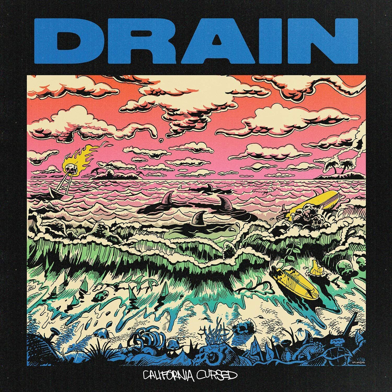 Drain California Cursed (Vinyl LP) 12" Album Coloured Vinyl