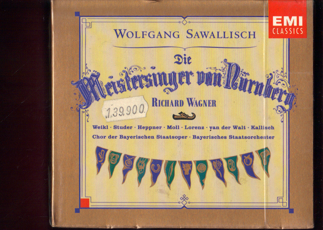 WAGNER -DIE MEISTERSINGER VON NURNBERG sawallisch  4CD+libretto NUOVO SIGILLATO