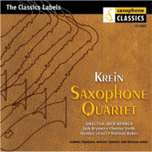 Krein Saxophone Quartet Krein Saxophone Quartet (CD) Album