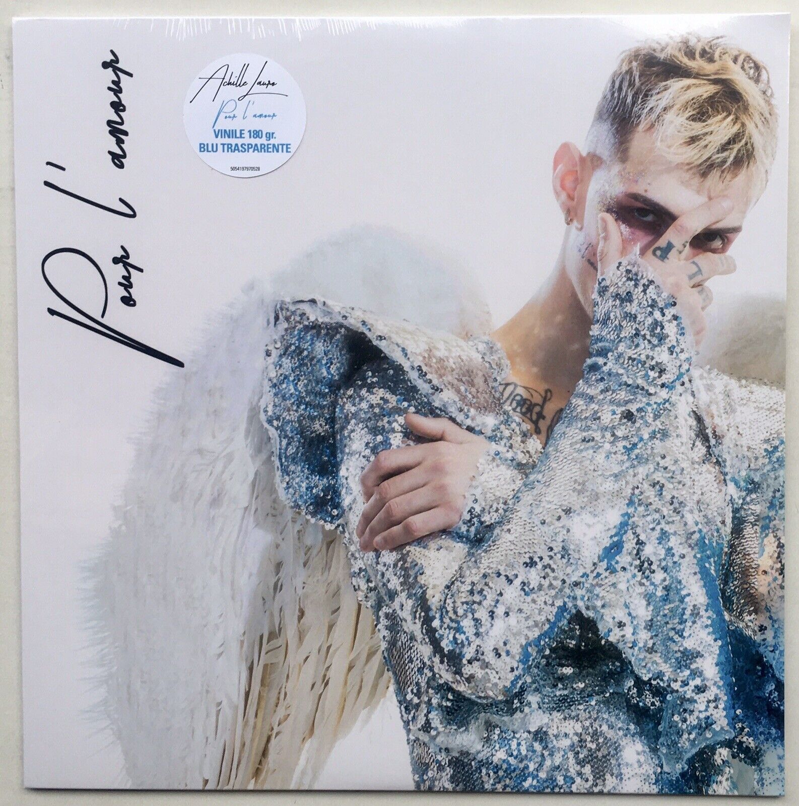 ACHILLE LAURO POUR L'AMOUR LP 180g VINILE BLU TRASPARENTE SIGILLATO