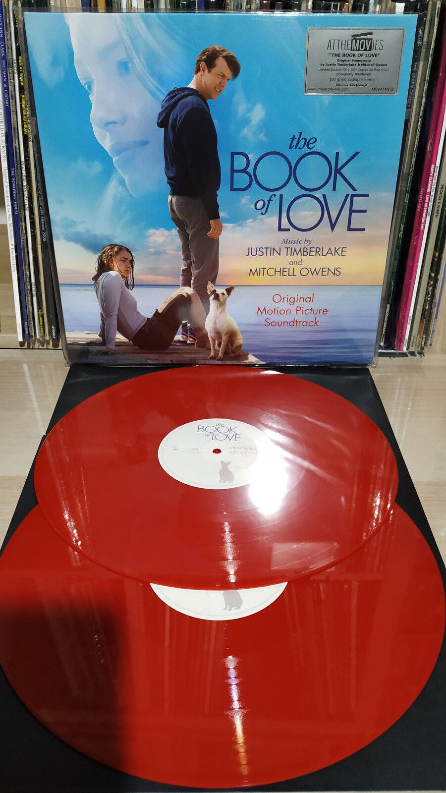 2 LP BOOK OF LOVE - JUSTIN TIMBERLAKE - NUMBERED 1000 - RED - MOV - MUSIC ON VIN