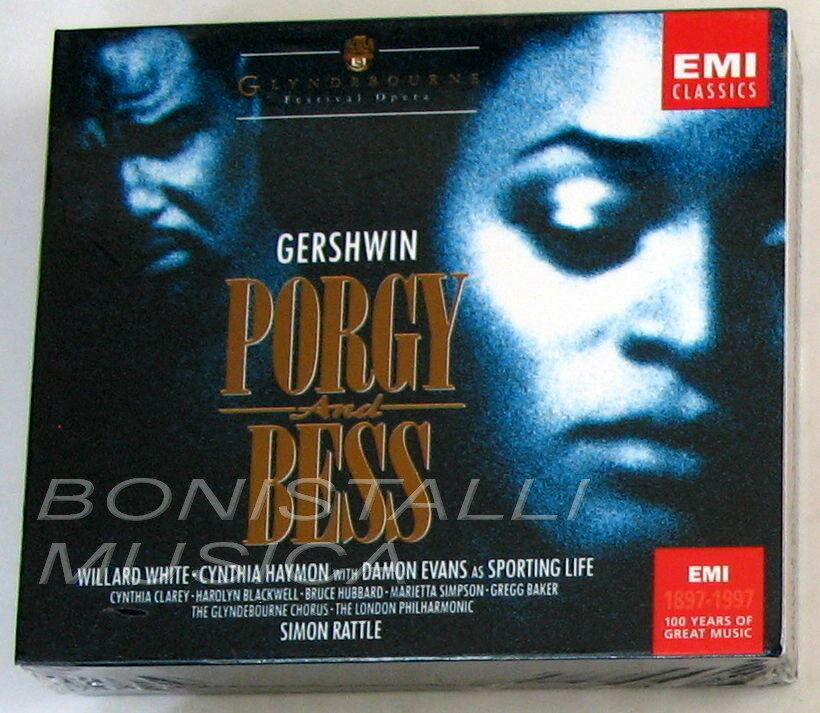 Gershwin, PORGY AND BESS - WHITE, HAYMON - RATTLE - 3 CD Sealed