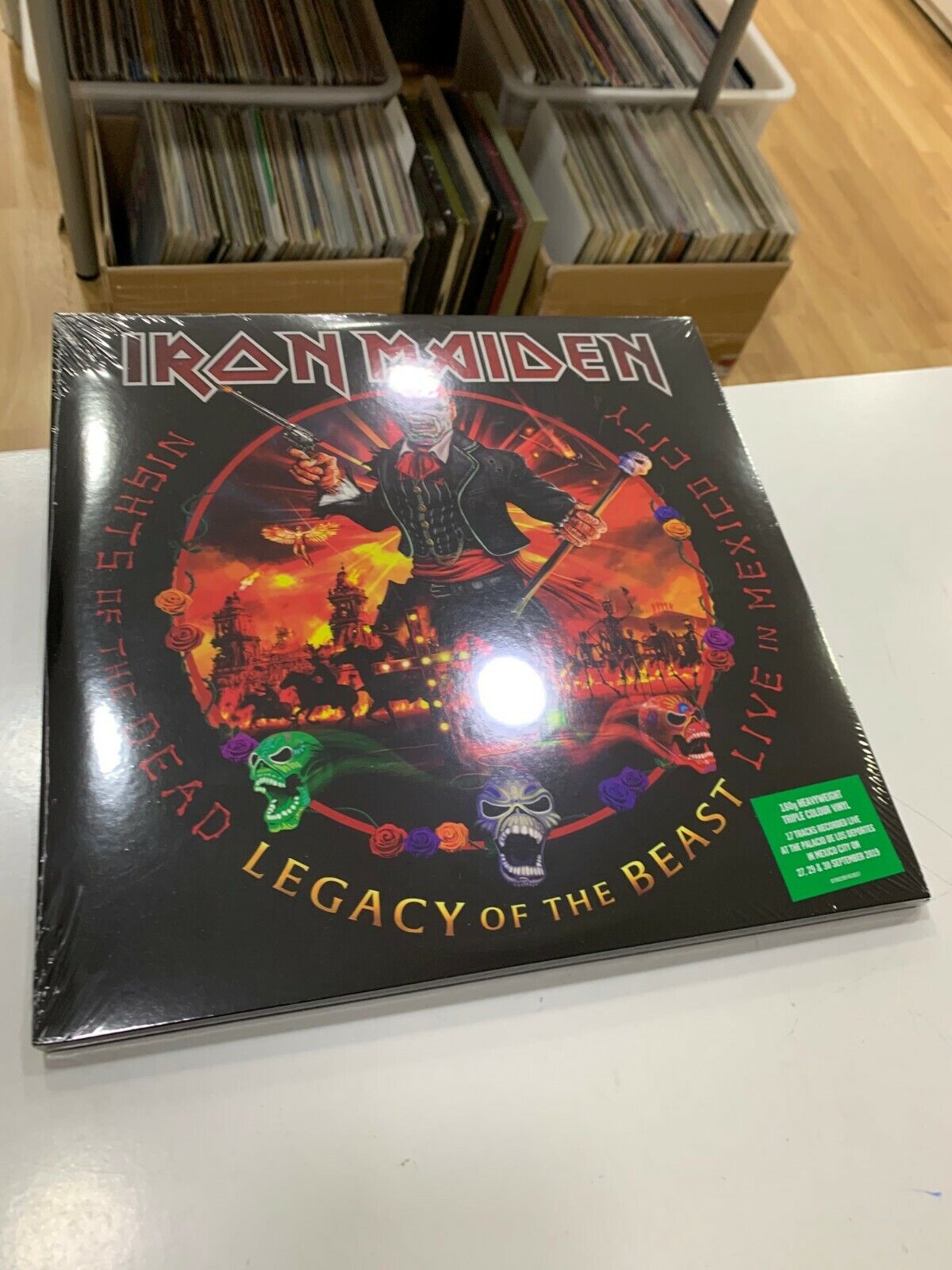 Iron Maiden 3LP Legacy Of The Beast Live IN Mexico City Colour Vinyl 2020