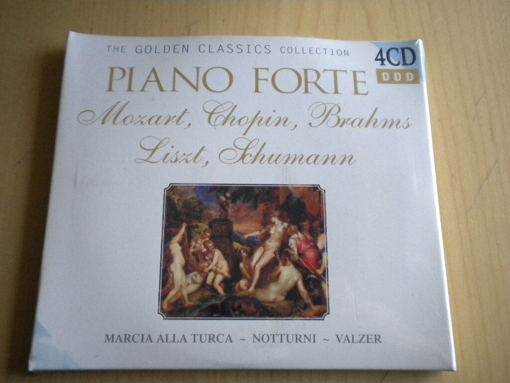 Mozart Chopin Brahms Liszt Schuman	Piano forte Marcia turca Notturni 4 CD NUOVO