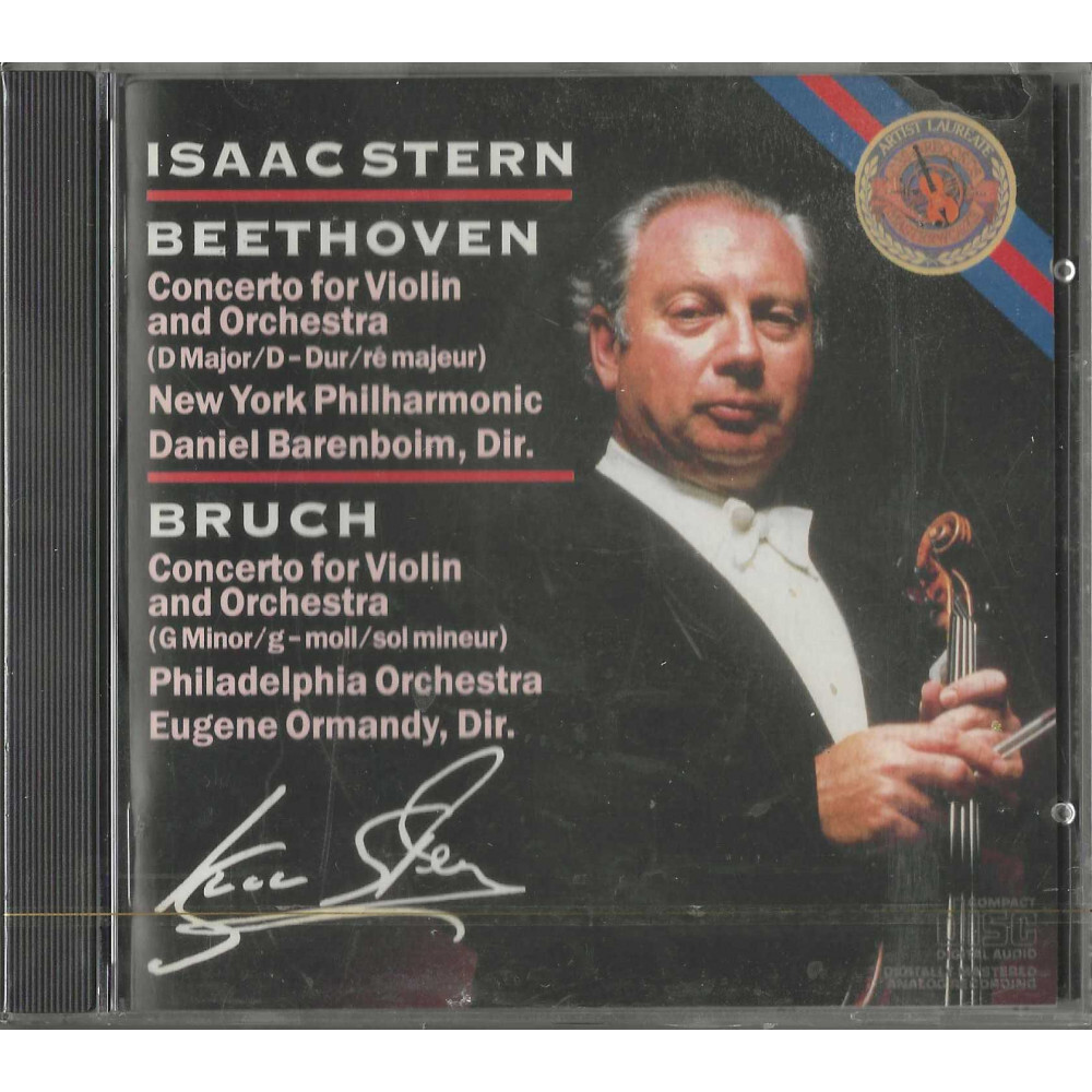 Beethoven, Bruch, Stern, Barenboim, Ormandy CD Concerto For Violin / CBS – MK 42