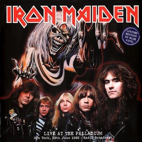 Vinile Iron Maiden - Live At Palladium, New York, 29Th June 1982 (Blue Vinyl)