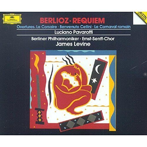 Berlioz: Requiem, Ov. Benvenuto Cellini, Le Corsaire... / Levine, Pavarotti - CD