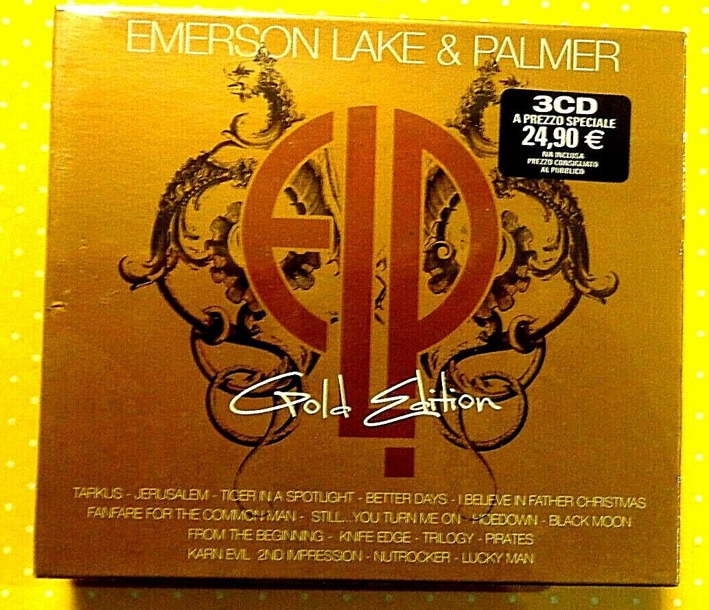 EMERSON LAKE & PALMER  -  GOLD EDITION  -  3 CD 2007 NUOVO E SIGILLATO