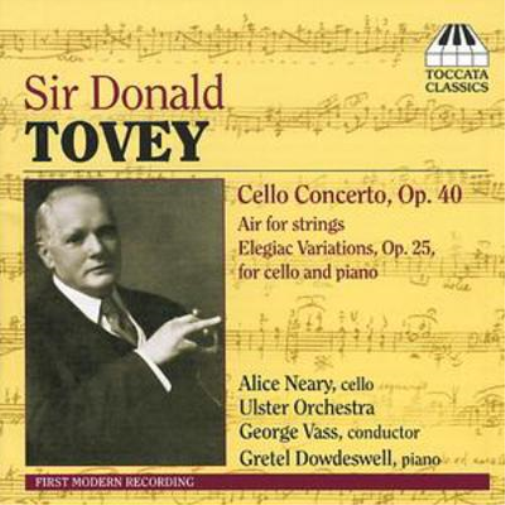 Sir Donald Francis Tovey Cello Concerto, Air for Strings (Vass) (CD) Album