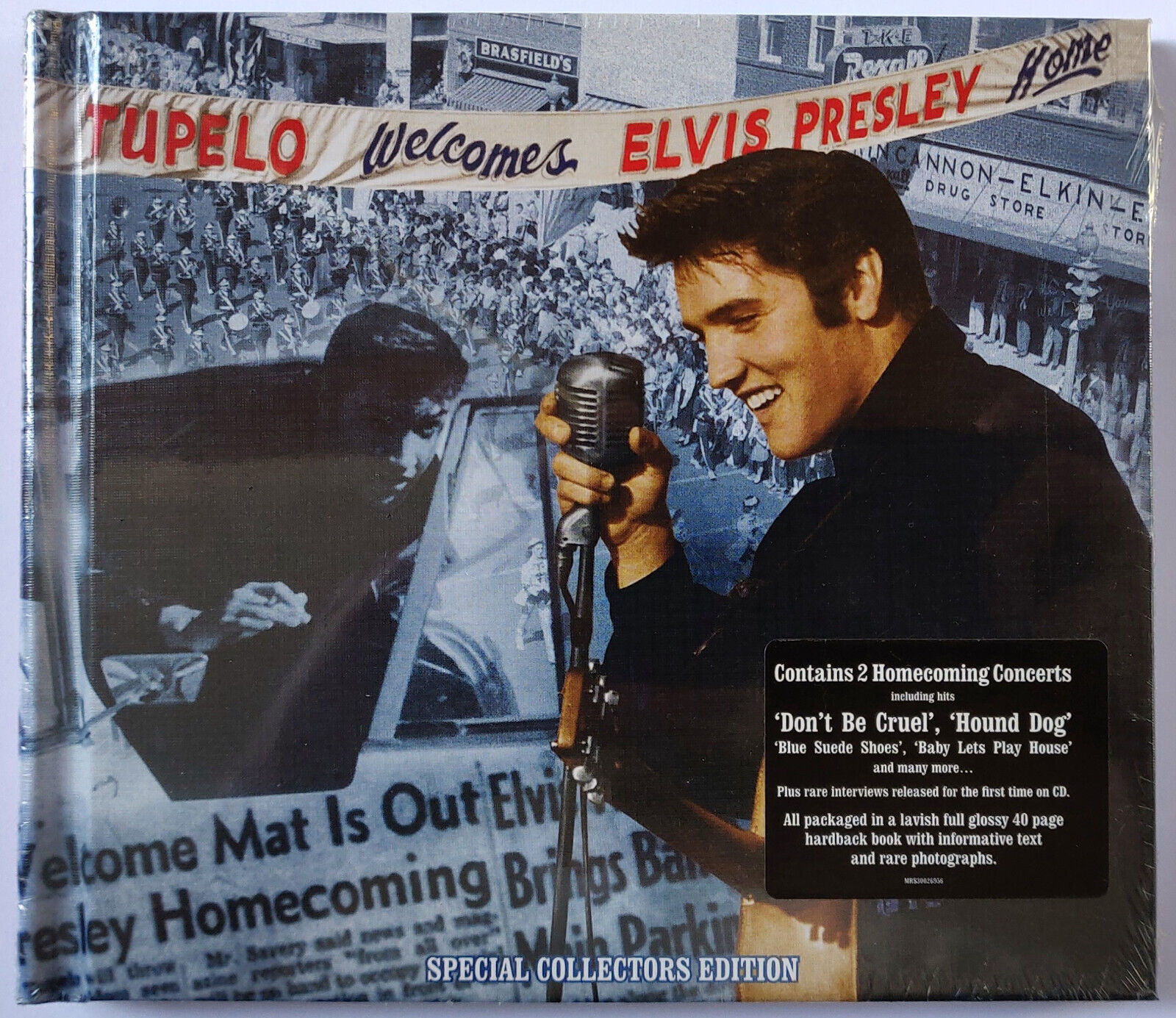 NEW SEALED Tupelo Welcomes Elvis Presley Home CD & Book no FTD Final Curtain
