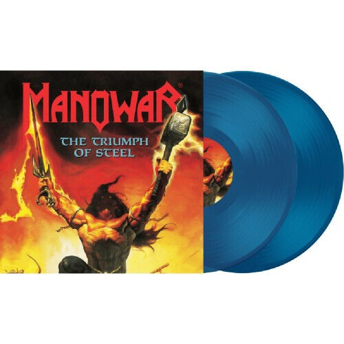 Manowar The Triumph Of Steel Doppio Vinile Lp Colorato Blu Nuovo e Sigillato
