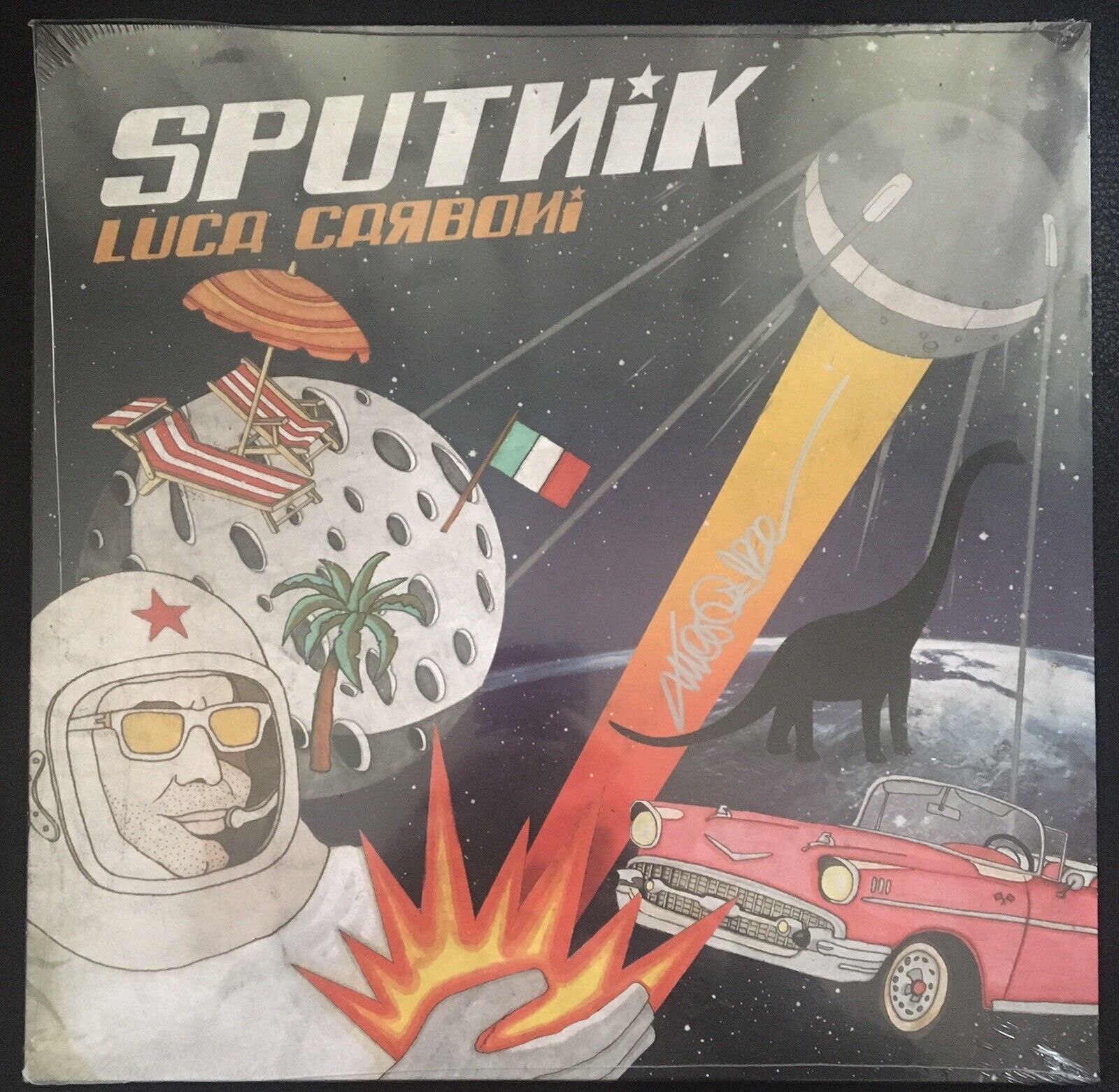LUCA CARBONI Sputnik Lp 12" Colorato e autografato