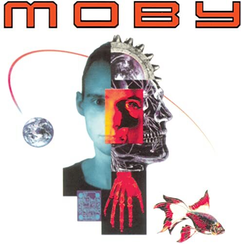 Moby Moby - Black/White Marble on Blue (Vinyl LP)