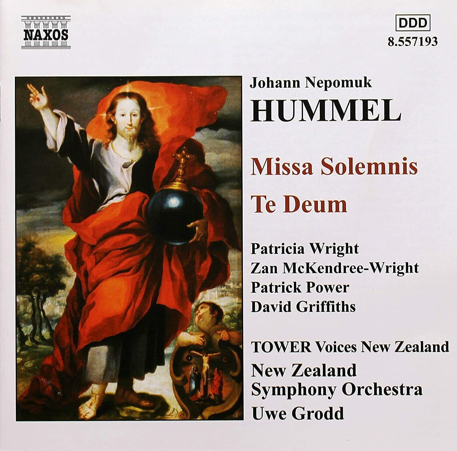 Hummel: Missa Solemnis; Te Deum / Grodd,  New Zealand Symphony  CD