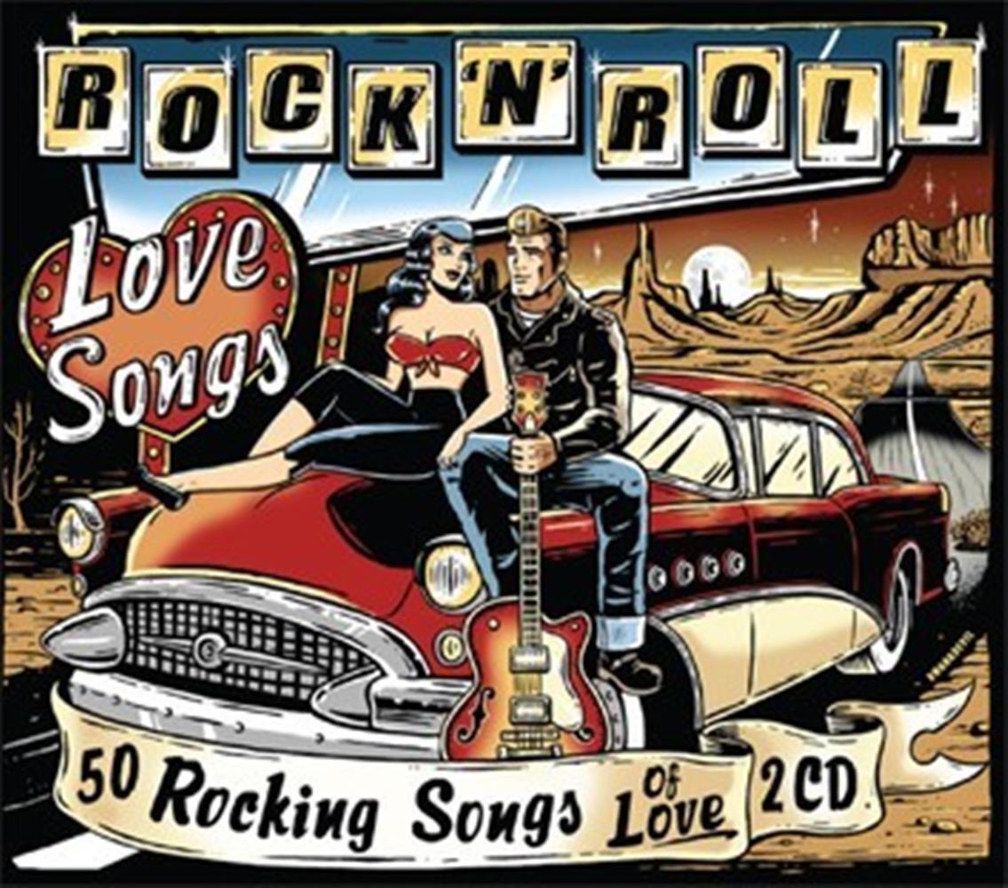 50 Rocking Songs Of Love / Various (2 Cd) - Rock 'N' Roll: Love Songs (Audio Cd)