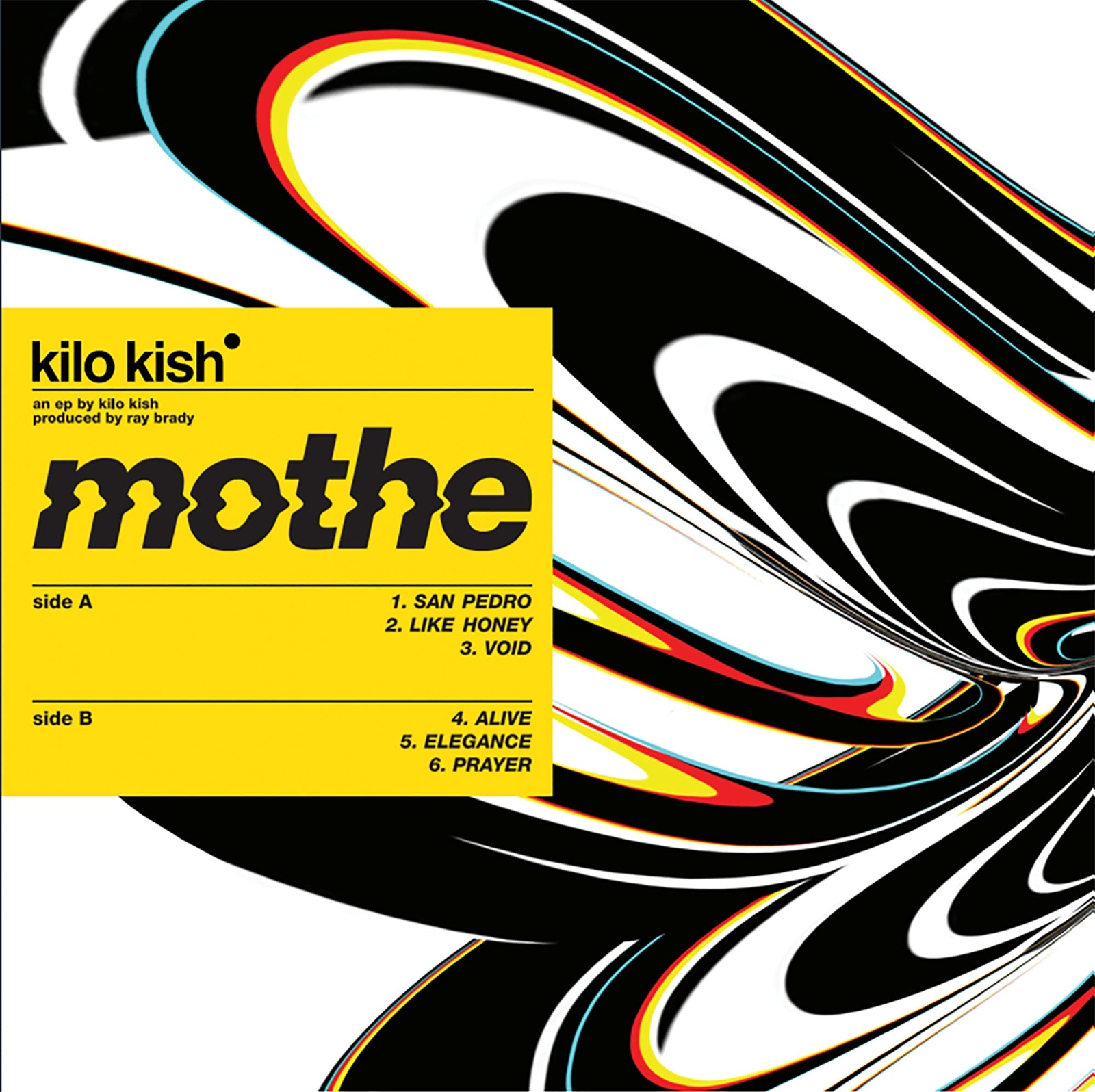 Kilo Kish mothe Black/Yellow/Orange Swirl (Vinyl LP)