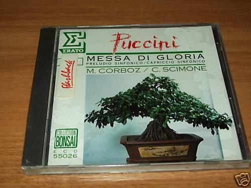 CD GIACOMO PUCCINI MESSA DI GLORIA CORBOZ+SCIMONE PRELUDIO & CAPRICCIO SINFONICO