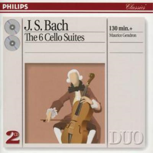 Johann Sebastian Bach 6 Cello Suites (Gendron) (CD) Album