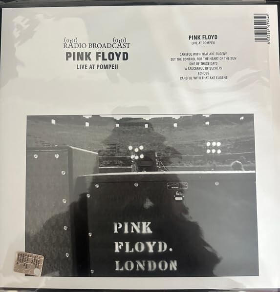 Pink Floyd "Live At Pompeii" LTD 12" Vinyl LP