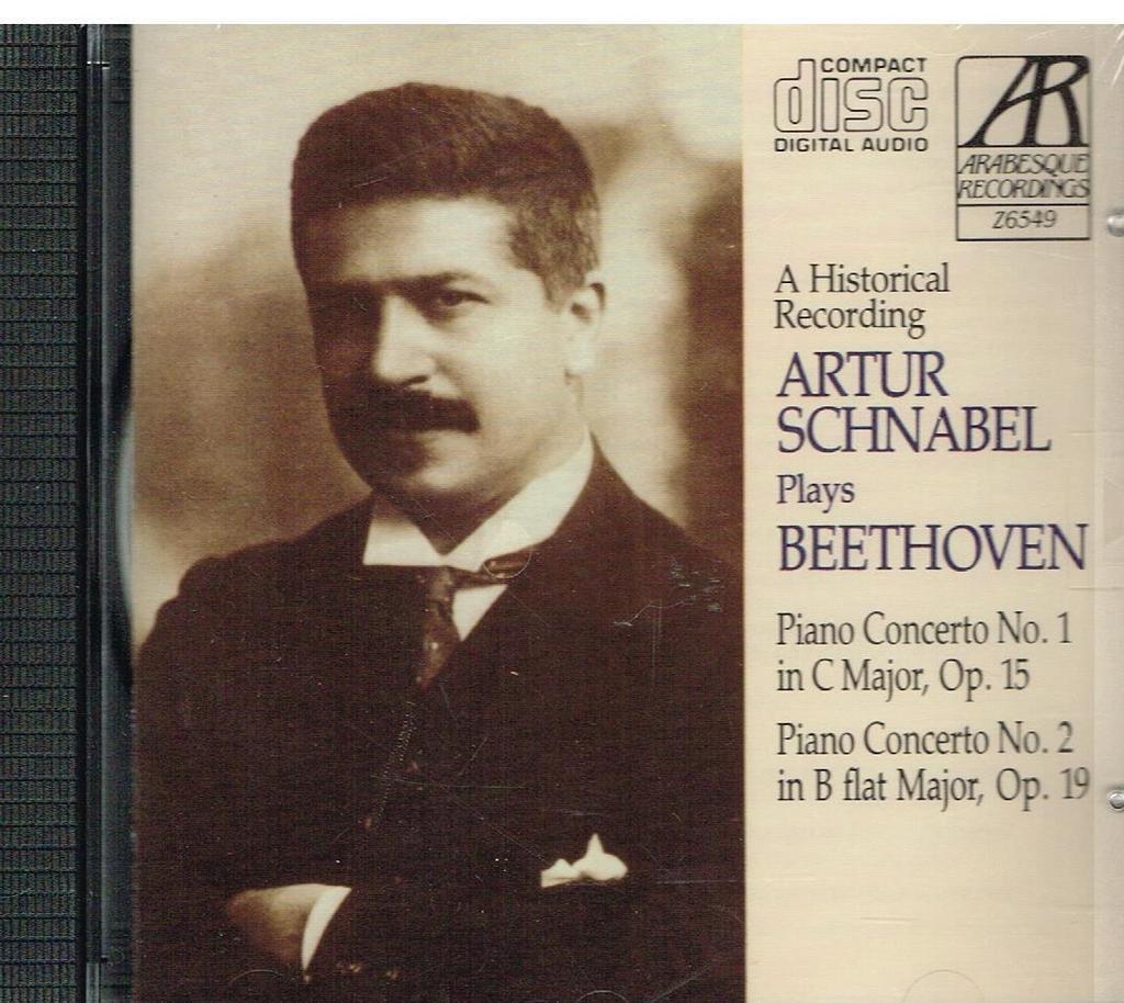 Beethoven: Piano Concerto No. 1 & 2 / Schnabel, Sargent - CD