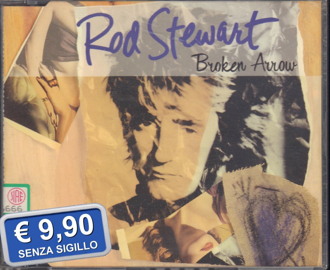 ROD STEWART " BROKEN ARROW " CD SINGOLO 3 TRACKS 1991