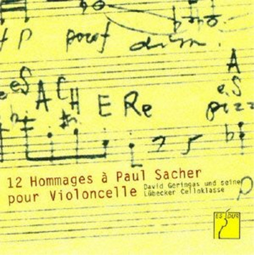 David Geringas Twelve Tributes to Paul Sacher for Cello (CD) Album