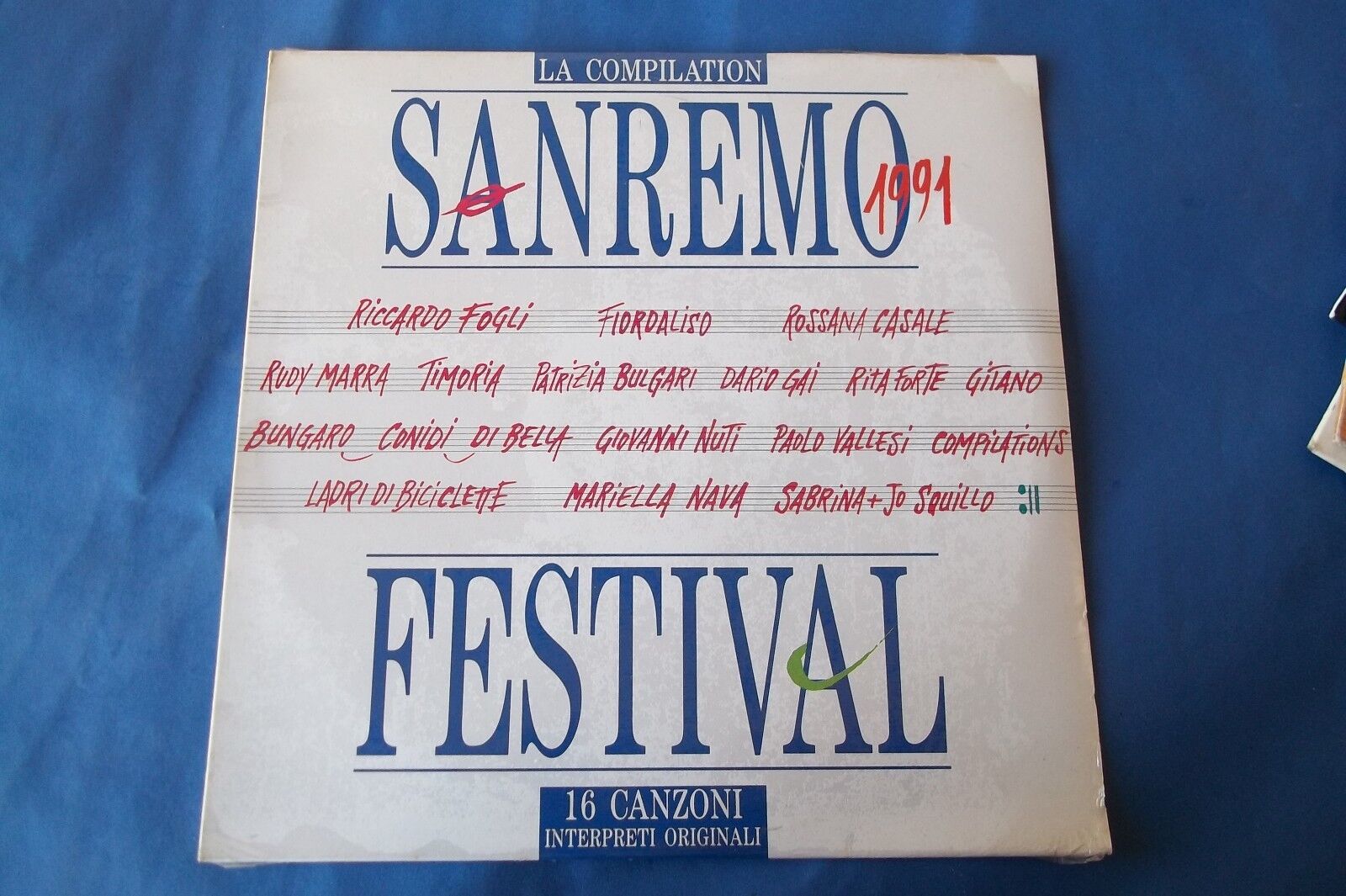 SANRERMO 1991LA COMPILATION FOGLI VALLESI LP SONY MUSIC NUOVO SIGILLATO