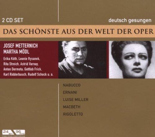 Rigoletto, Macbeth Luise Mil Nabucco, Ernani, Luise Miller (Metternich, Mo (CD)