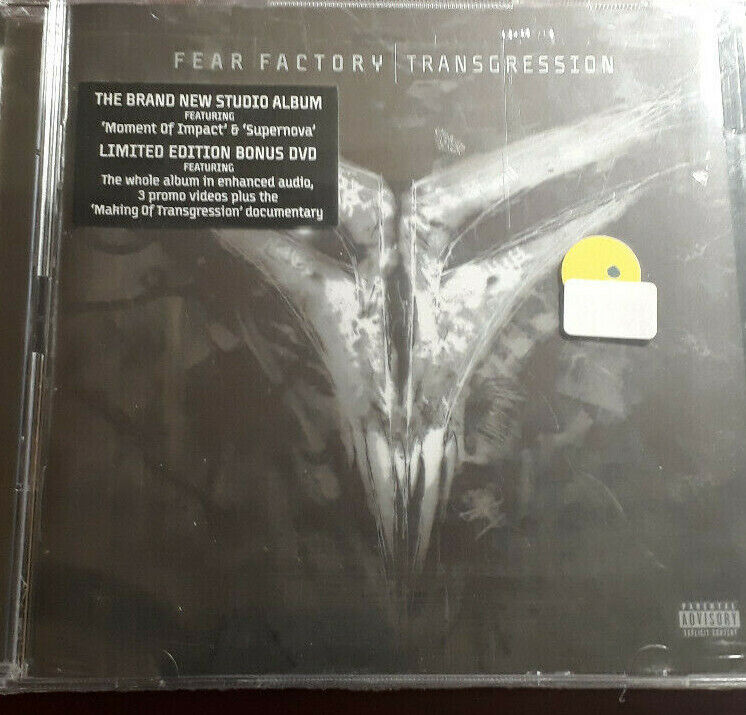 FEAR FACTORY- TRASNGRESSION* CD + DVD  LIM.ED. BRAND NEW  SEALED SIGILLATO